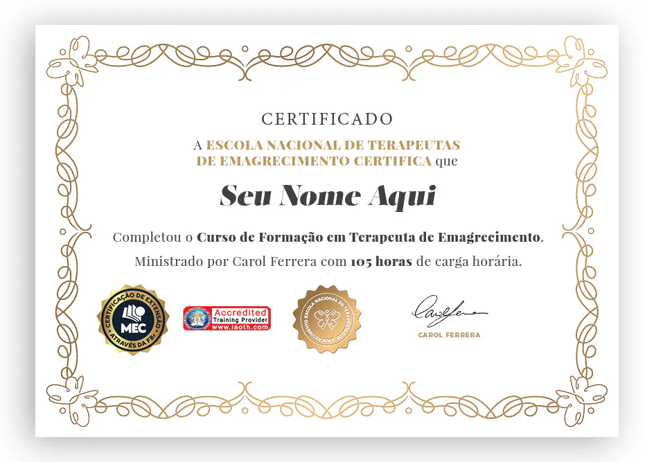 Certificado da Formação